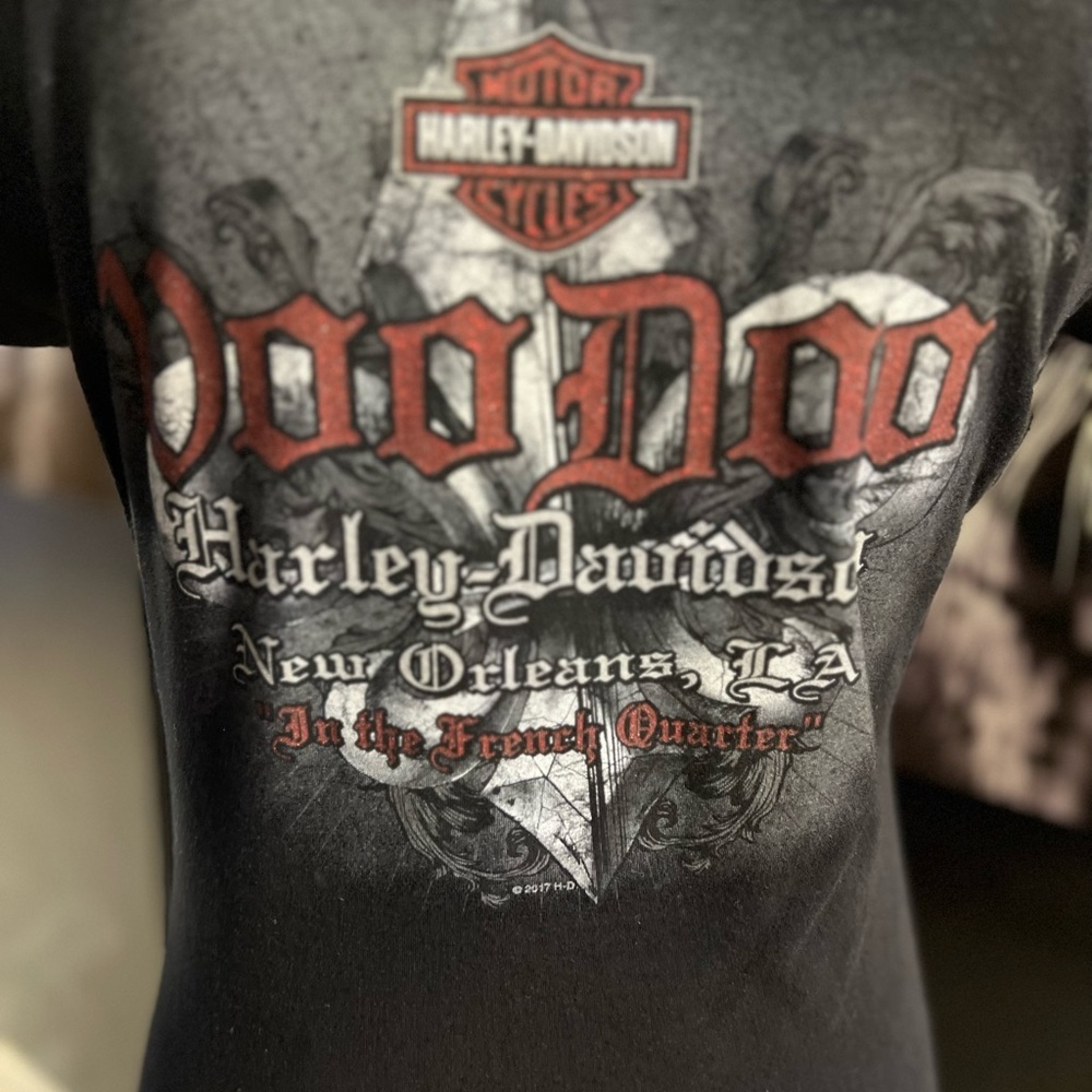 ❤️🖤NWOT- HARLEY DAVIDSON VOO DOO NEW ORLEANS SHIRT SZ M ❤️🖤 - Picture 5 of 6